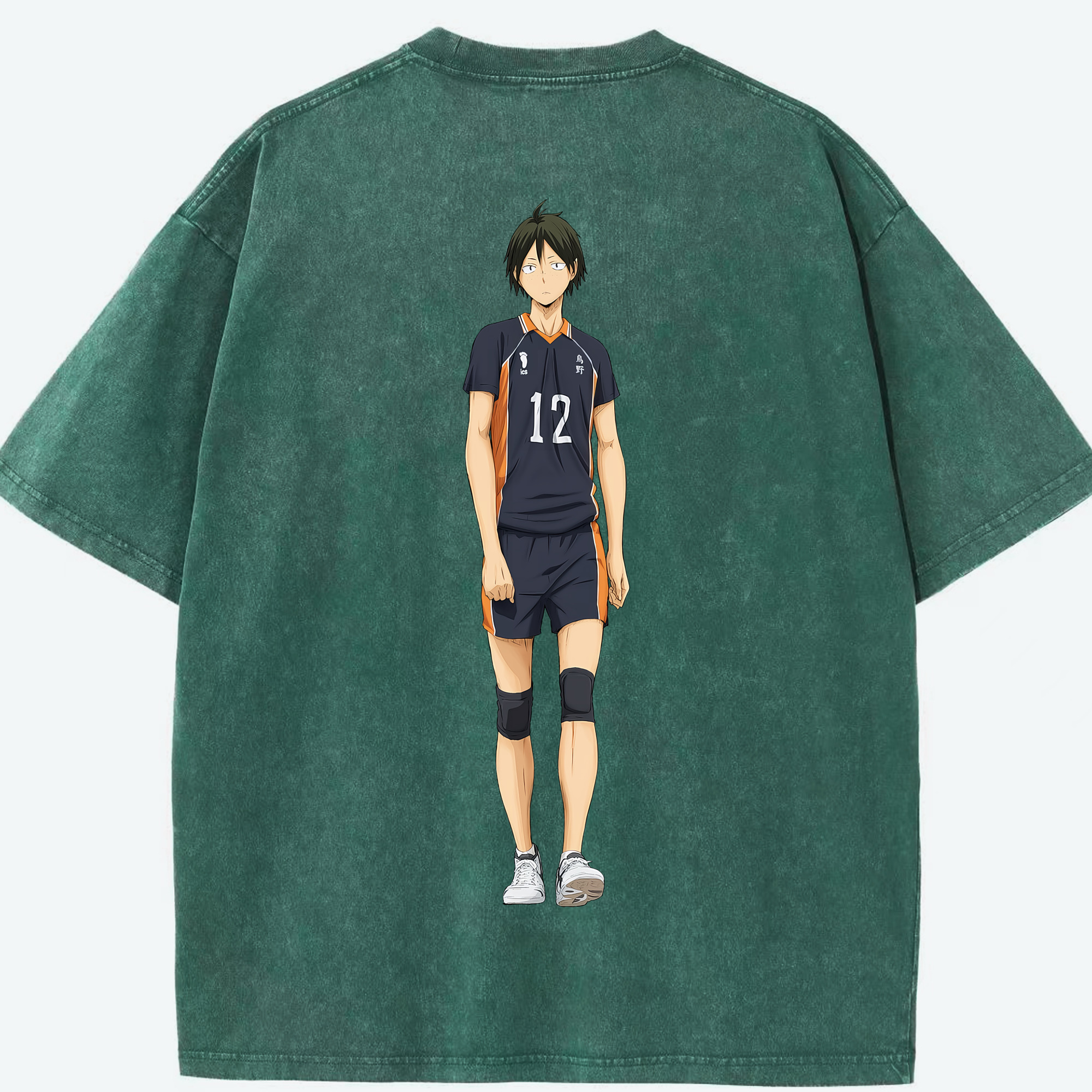 （画像用） ハイキュー!! Haikyu!! 綿100% ヴィンテージ風 半袖Tシャツ（背面プリント）